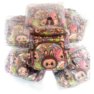 Labubu Tokidoki Amici Backpack Mini All Over Print AOP Cute Kawaii 16x8x 4